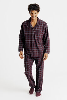 Ensemble pyjama en flanelle &agrave; carreaux