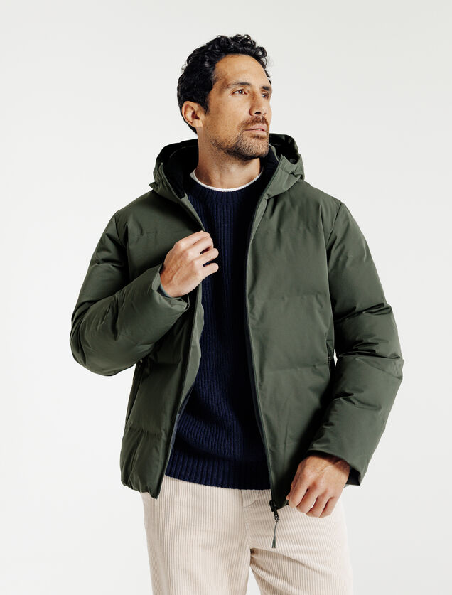 Doudoune zipp&eacute;e &agrave; capuche