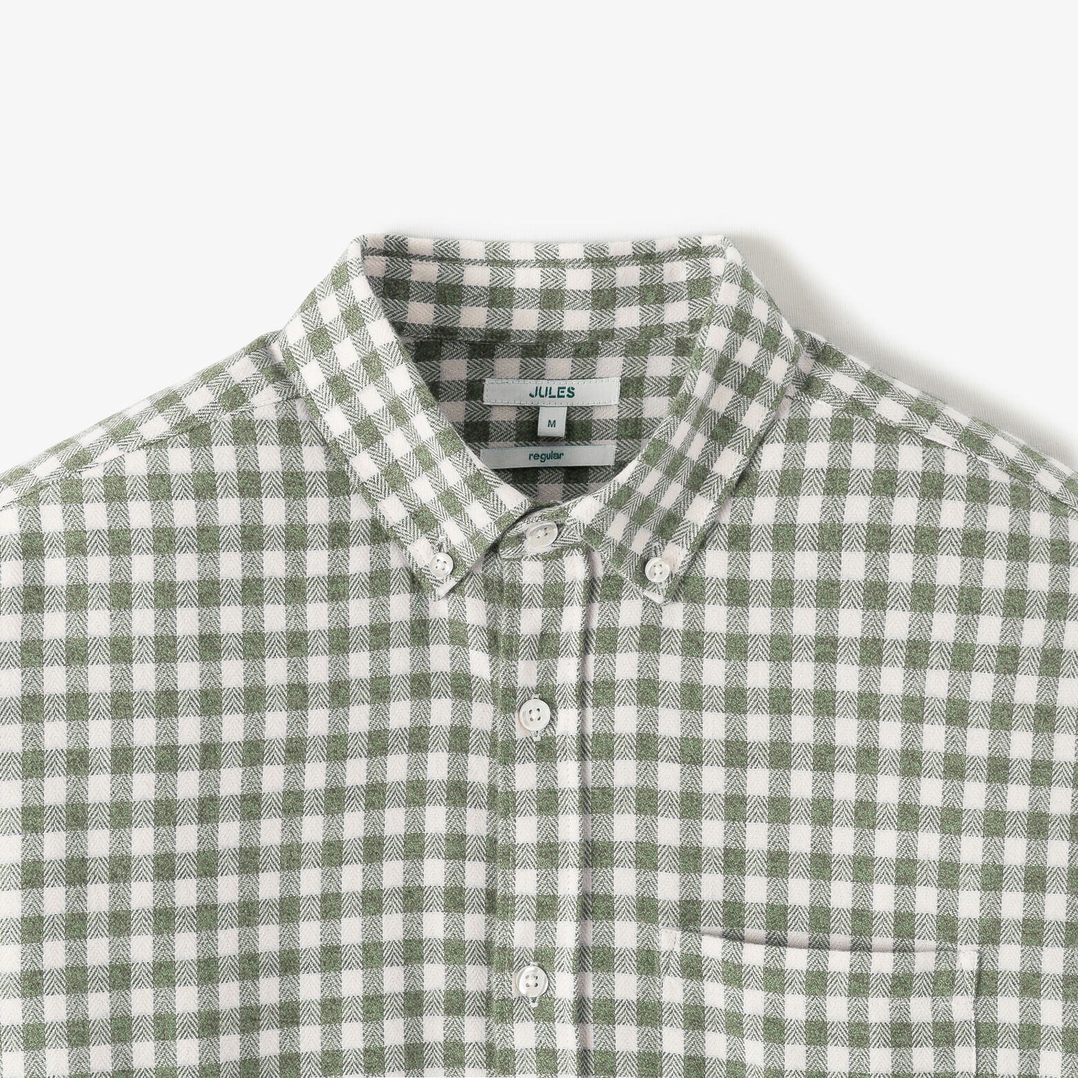 Geruit hemd in katoenflanel