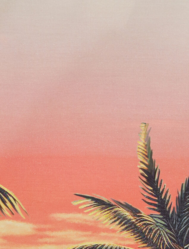 Chemisette en coton imprimé hawaïen