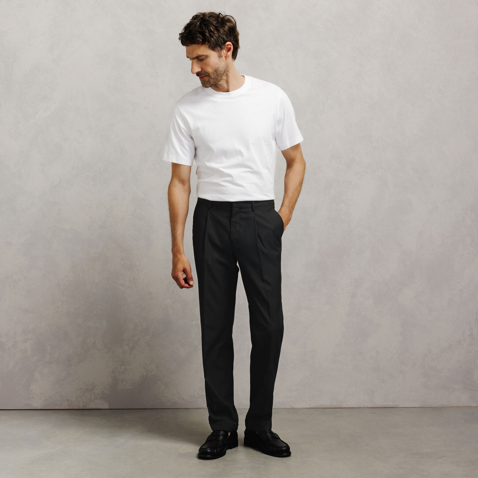 Pantalon confort tissage twill