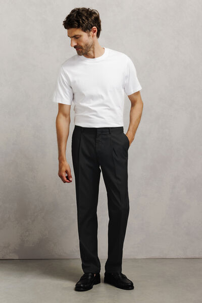 Pantalon confort tissage twill