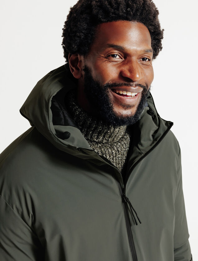 Parka longue &agrave; capuche