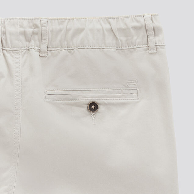Pantalon chino slim lavé taille élastiquée