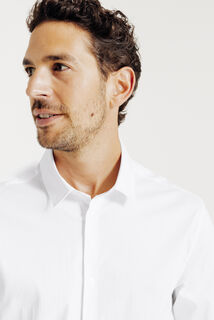 Chemise regular unie coton