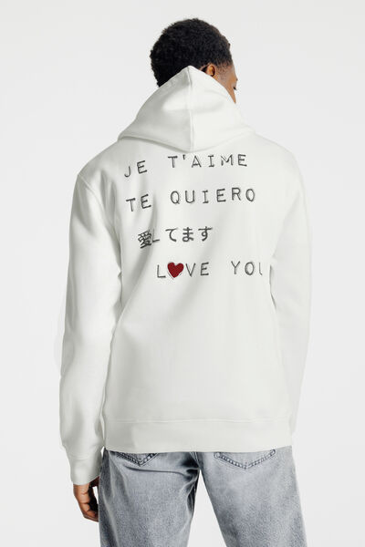 Sweat à capuche animation Saint-Valentin