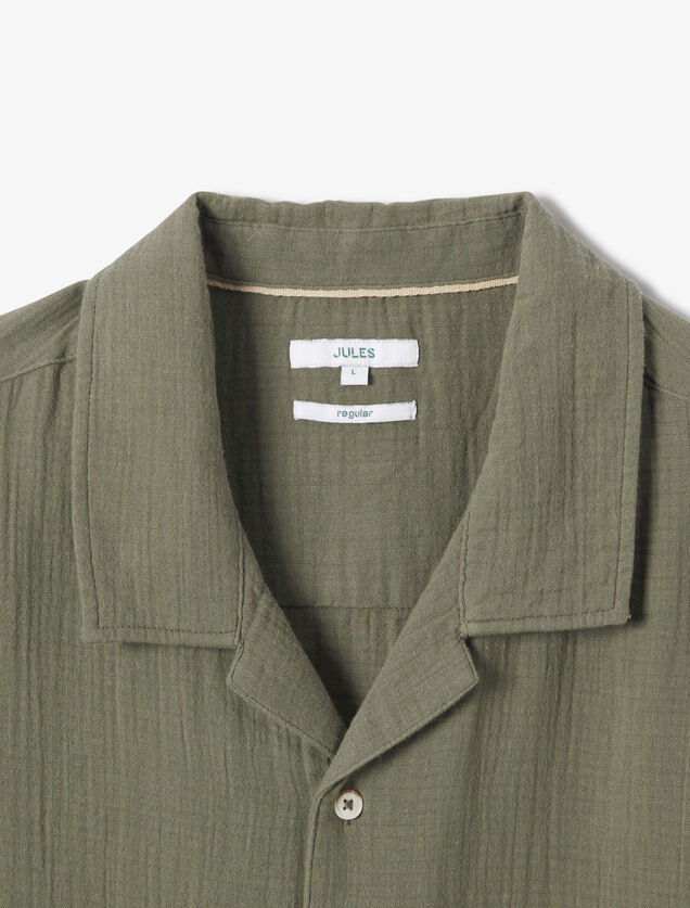 Regular effen hemdje in katoengaas