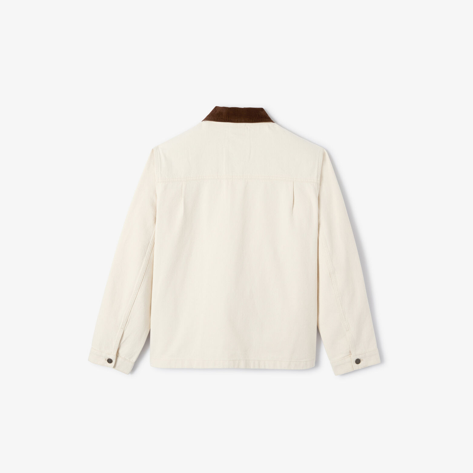 Veste en jean col chemise en velours