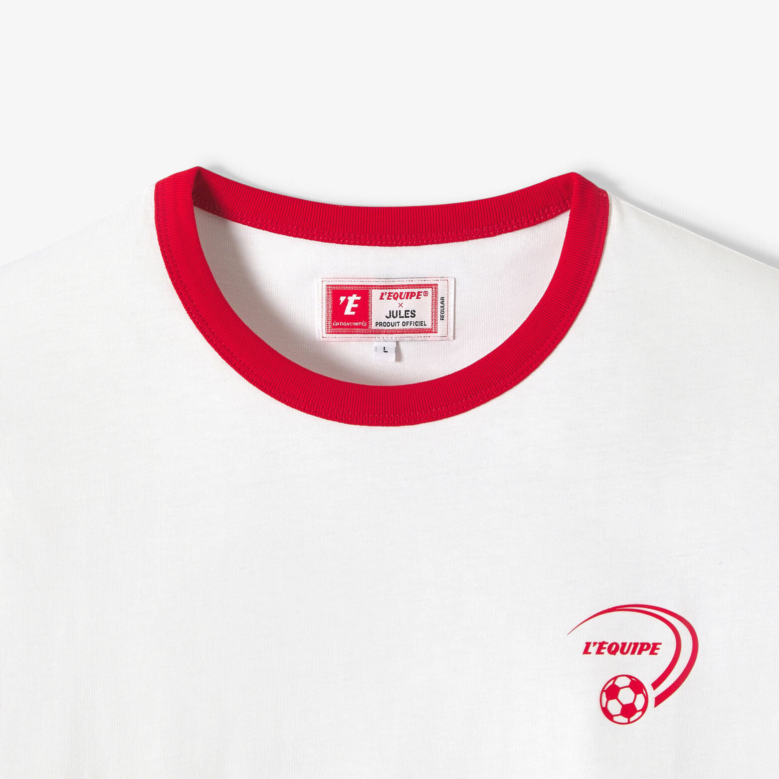 T-shirt met frontprint met L&iquest;&Eacute;quipe licentie