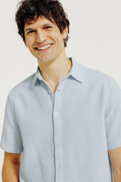 Effen gebreid hemdje in katoen 