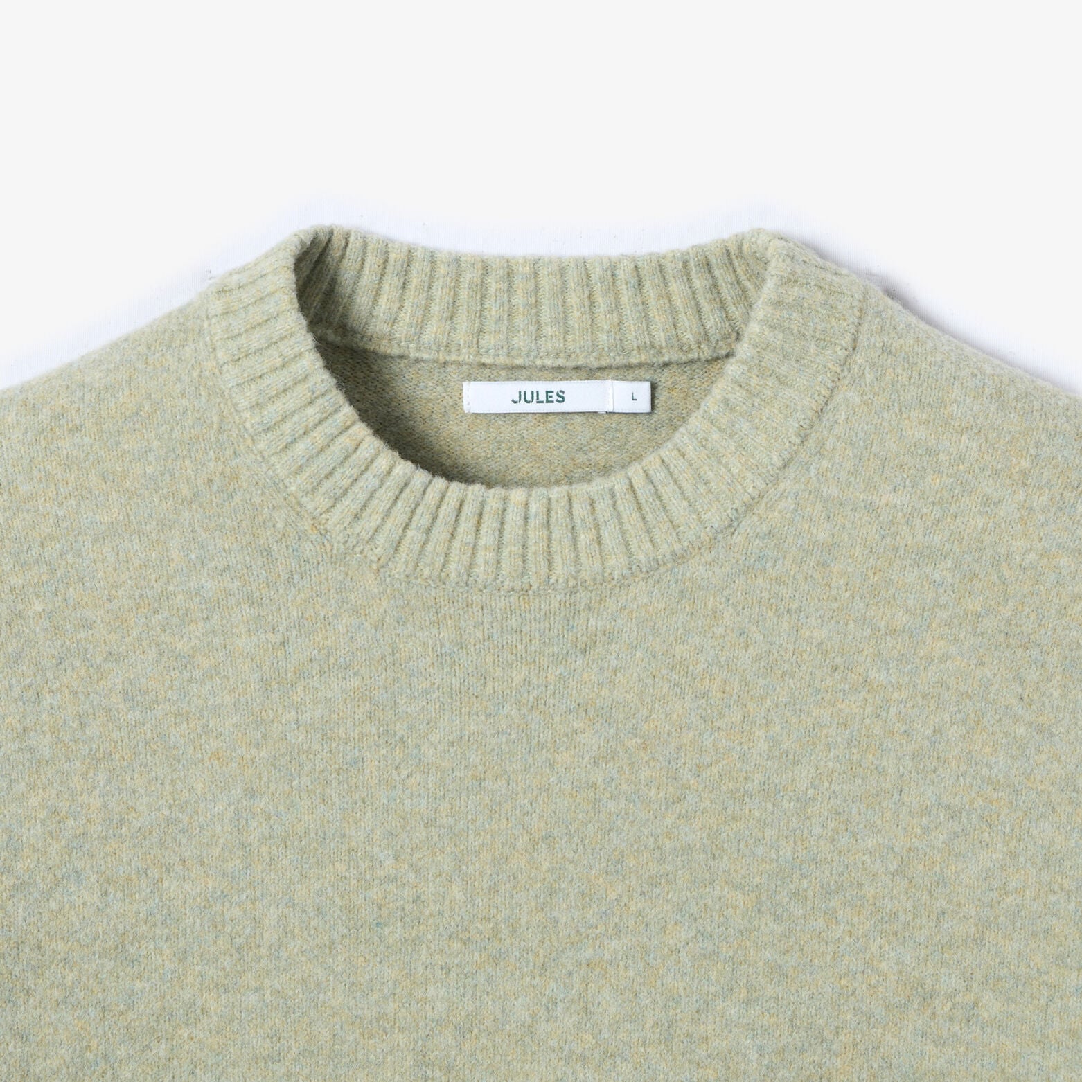 Pull col rond mousseux coton majoritaire