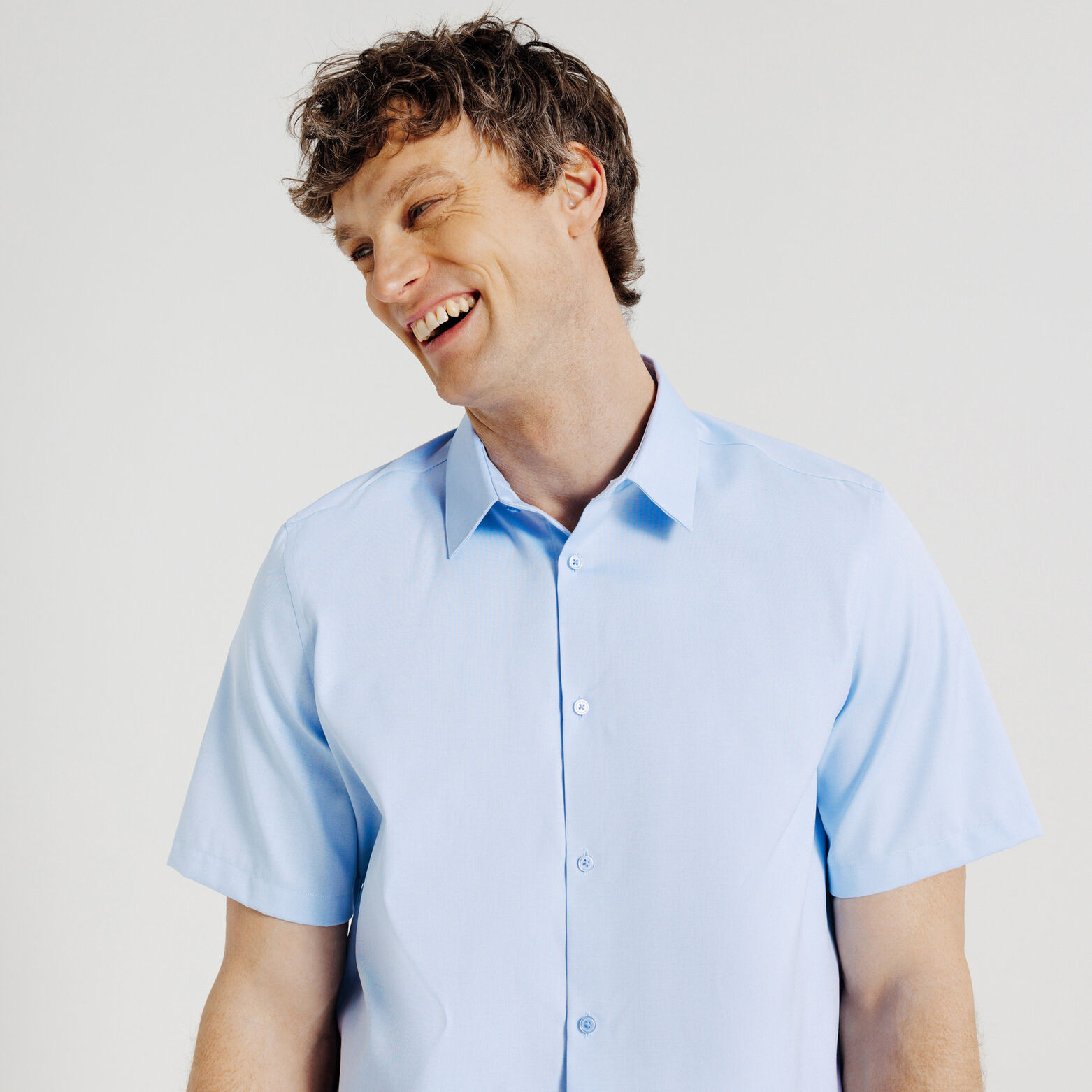 Chemisette en coton sans repassage