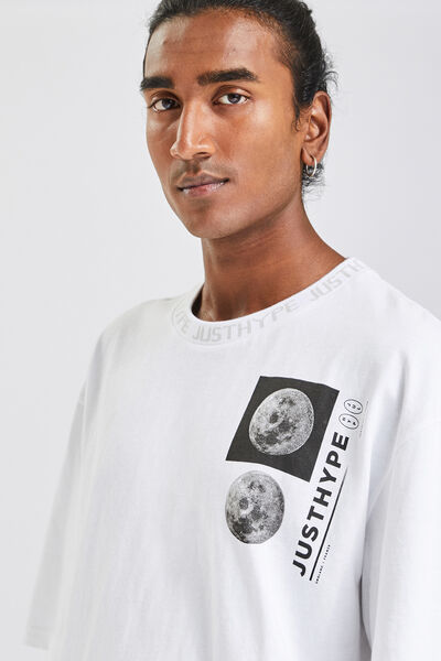 T-shirt Just Hype, korte mouwen, ronde hals, print