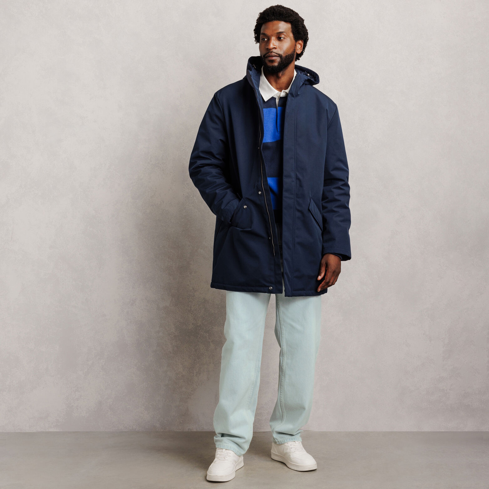 Jean baggy d&eacute;lav&eacute; 100% coton