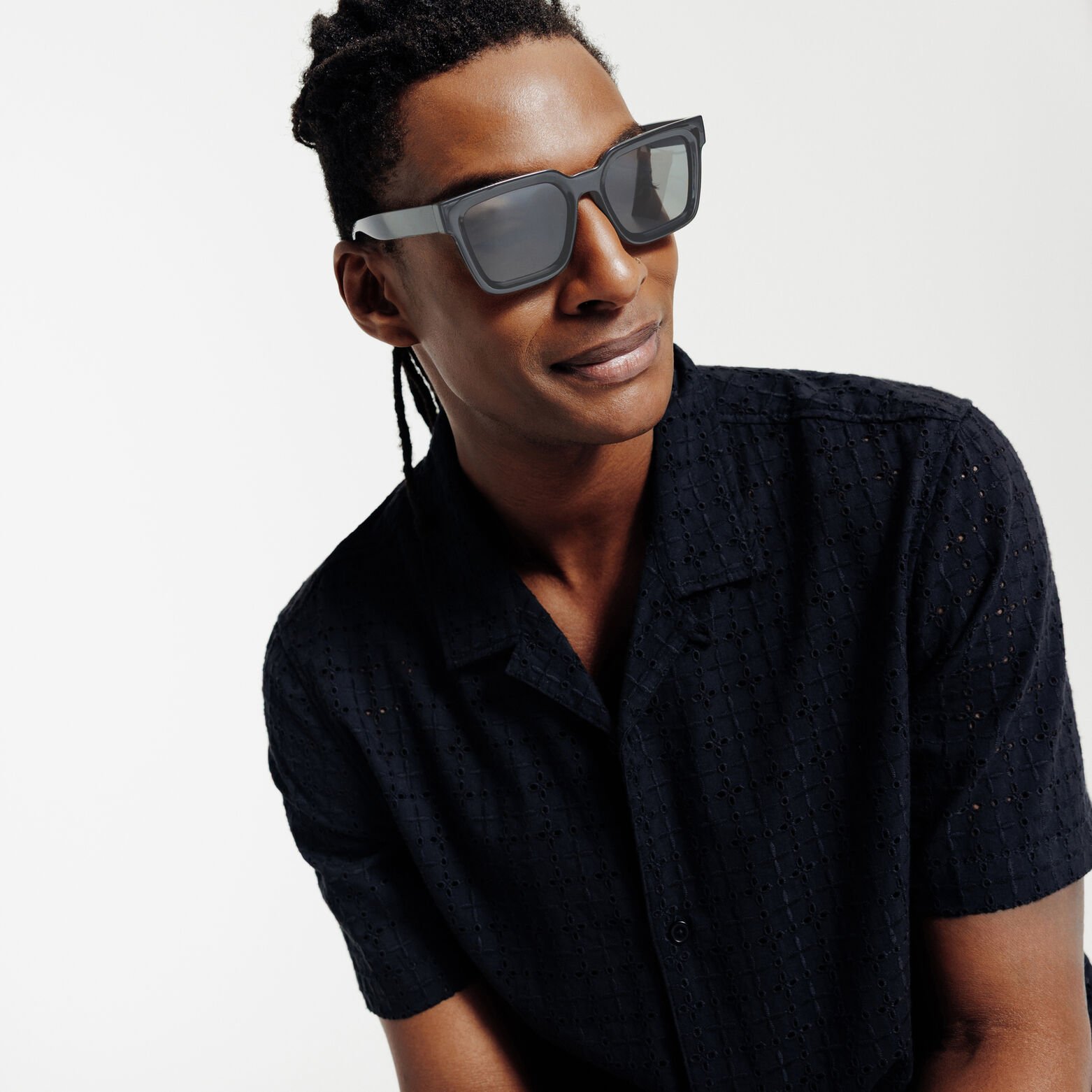 Lunettes de soleil forme rectangulaire