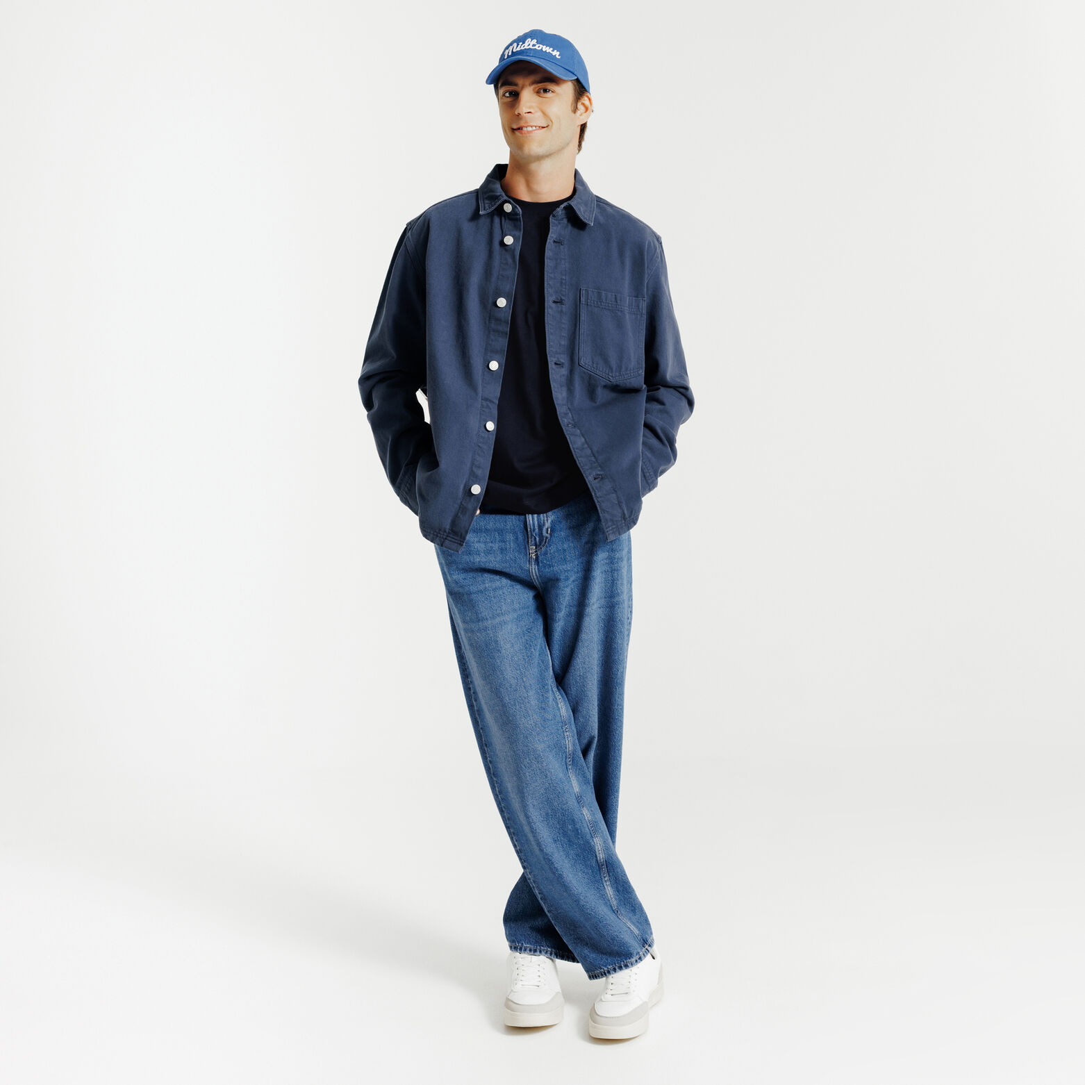 Tee shirt brodé poitrine en coton