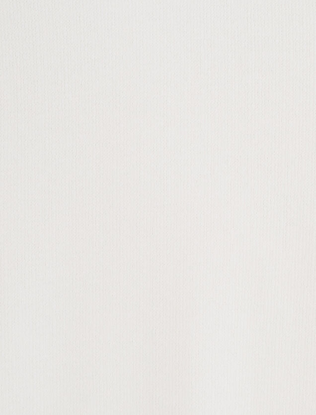 Tee shirt matière texturée col rond