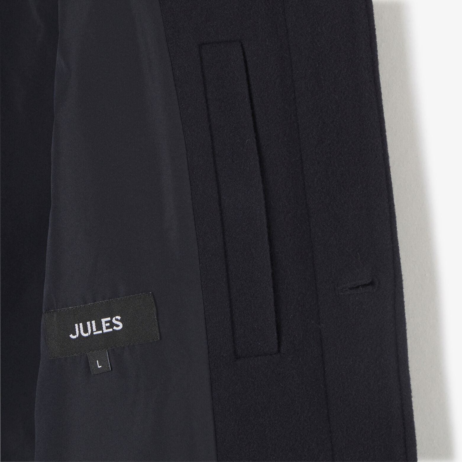 Manteau long col chemise