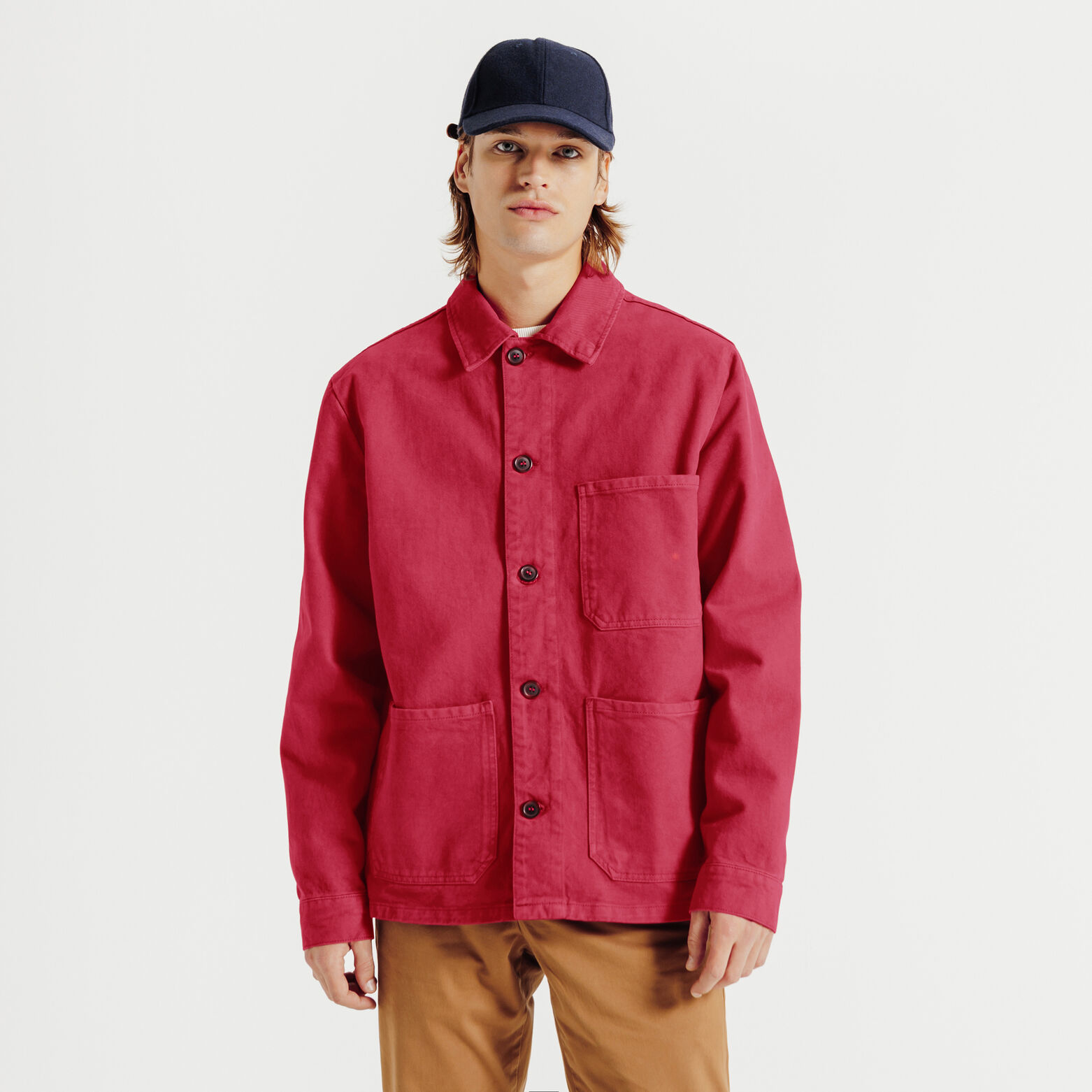 Veste col chemise boutonnée