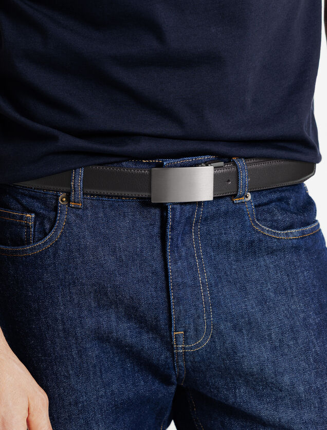 Ceinture r&eacute;versible &agrave; plaque