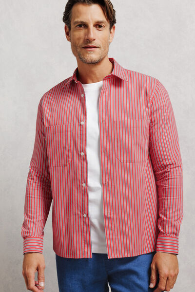 Chemise 100% coton regular ray&eacute;e