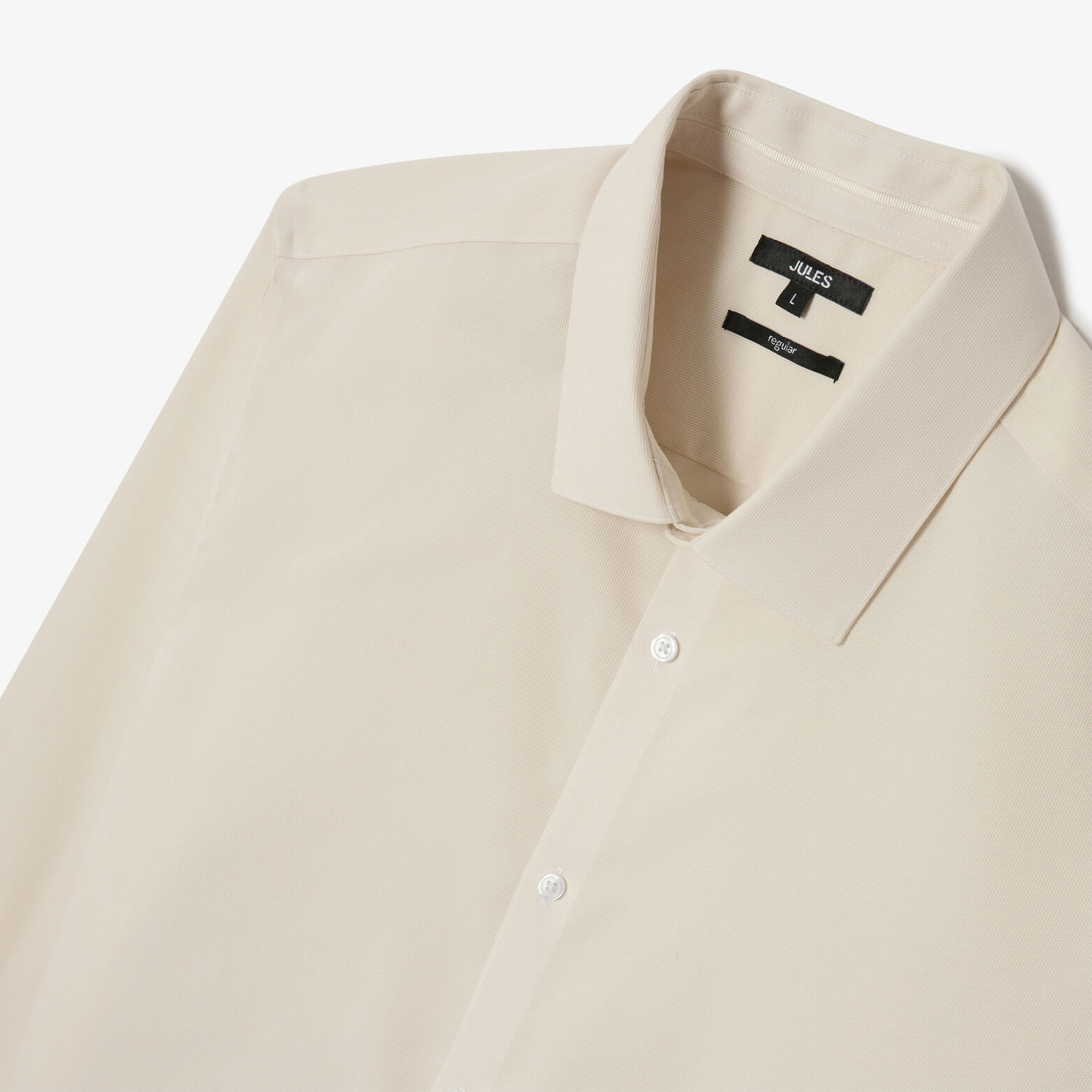 Chemise sans repassage en coton