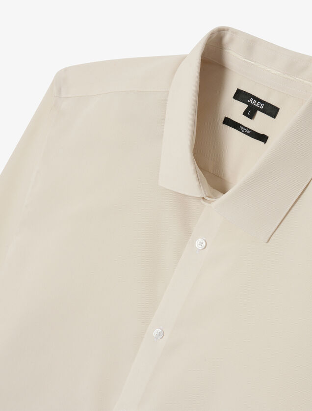 Chemise sans repassage en coton