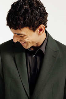 Comfort fit kostuumvest in flanel