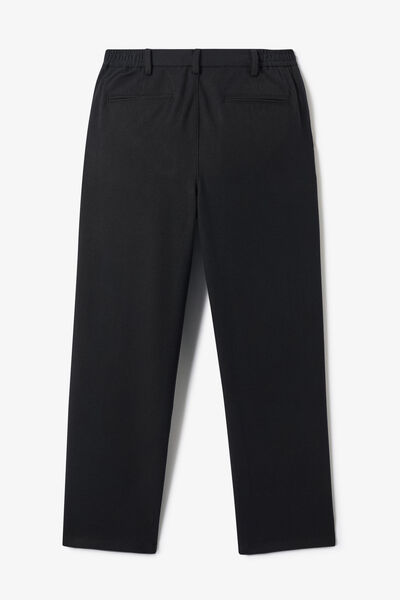 Pantalon straight taille &eacute;lastiqu&eacute;e