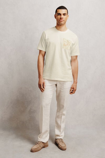 Tee shirt brod&eacute; textur&eacute;