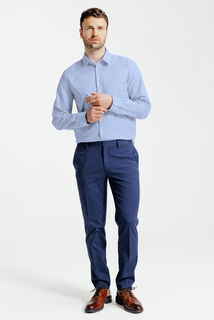 Slim fit hemd in katoen