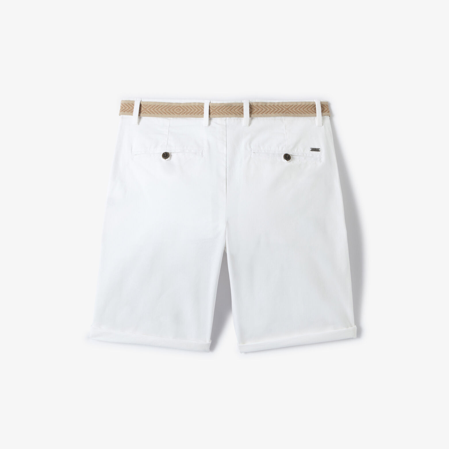 Bermuda chino slim &agrave; ceinture uni
