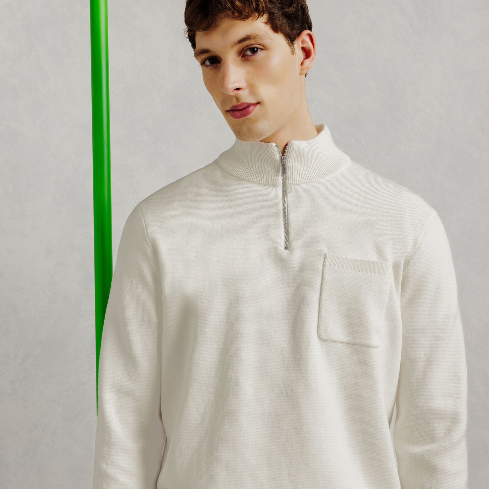 Pull col montant zipp&eacute; "le parfait by JULES"