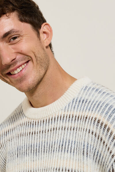 Trui met ronde hals en kleurverloopeffect