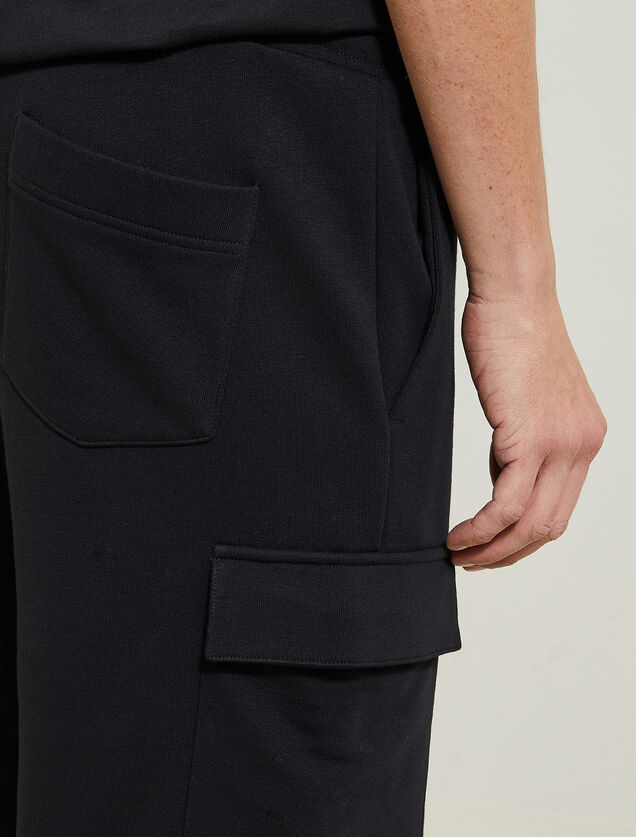 Short en molleton style cargo