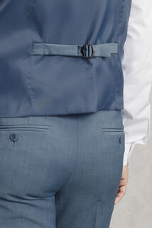 Slim fit kostuumgilet in bi-stretchstof