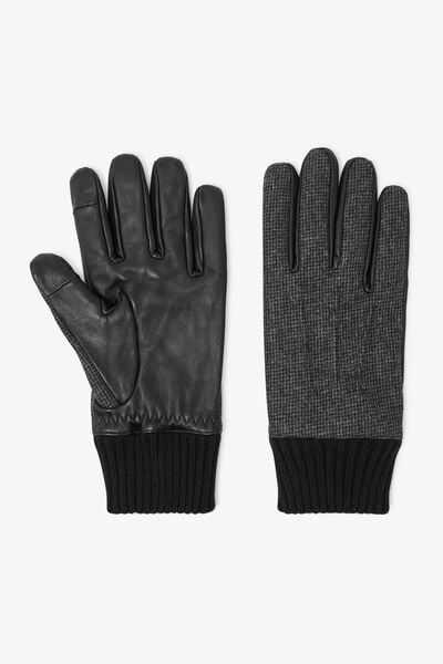 Gants motif pied-de-puce