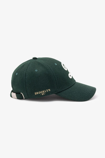 Casquette flanelle brod&eacute;e