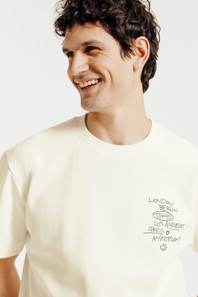 Tee shirt imprim&eacute; devant dos