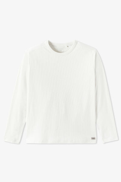 Tee shirt en c&ocirc;te manches longues