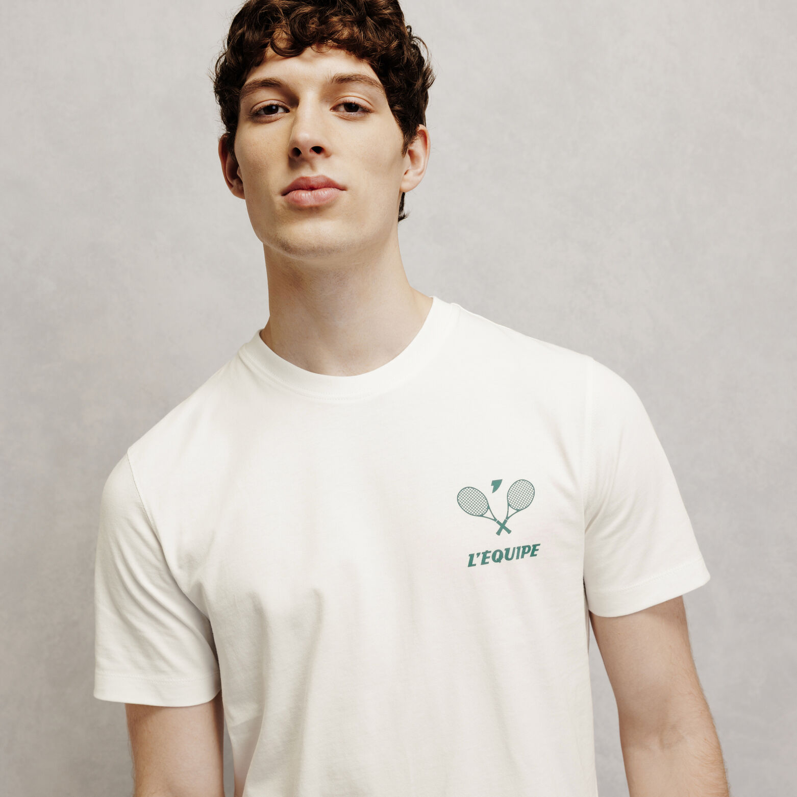 Tee shirt imprim&eacute; dos licence l'&Eacute;quipe