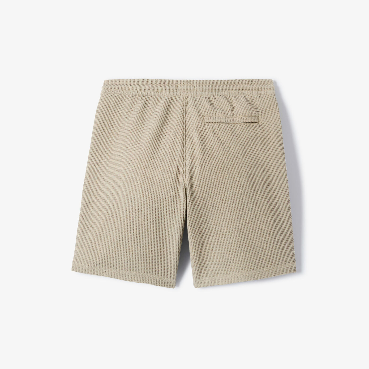 Bermuda in wafelstof met elastische tailleband