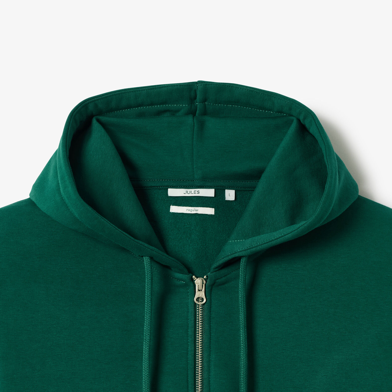 Sweat &agrave; capuche zipp&eacute; molleton uni