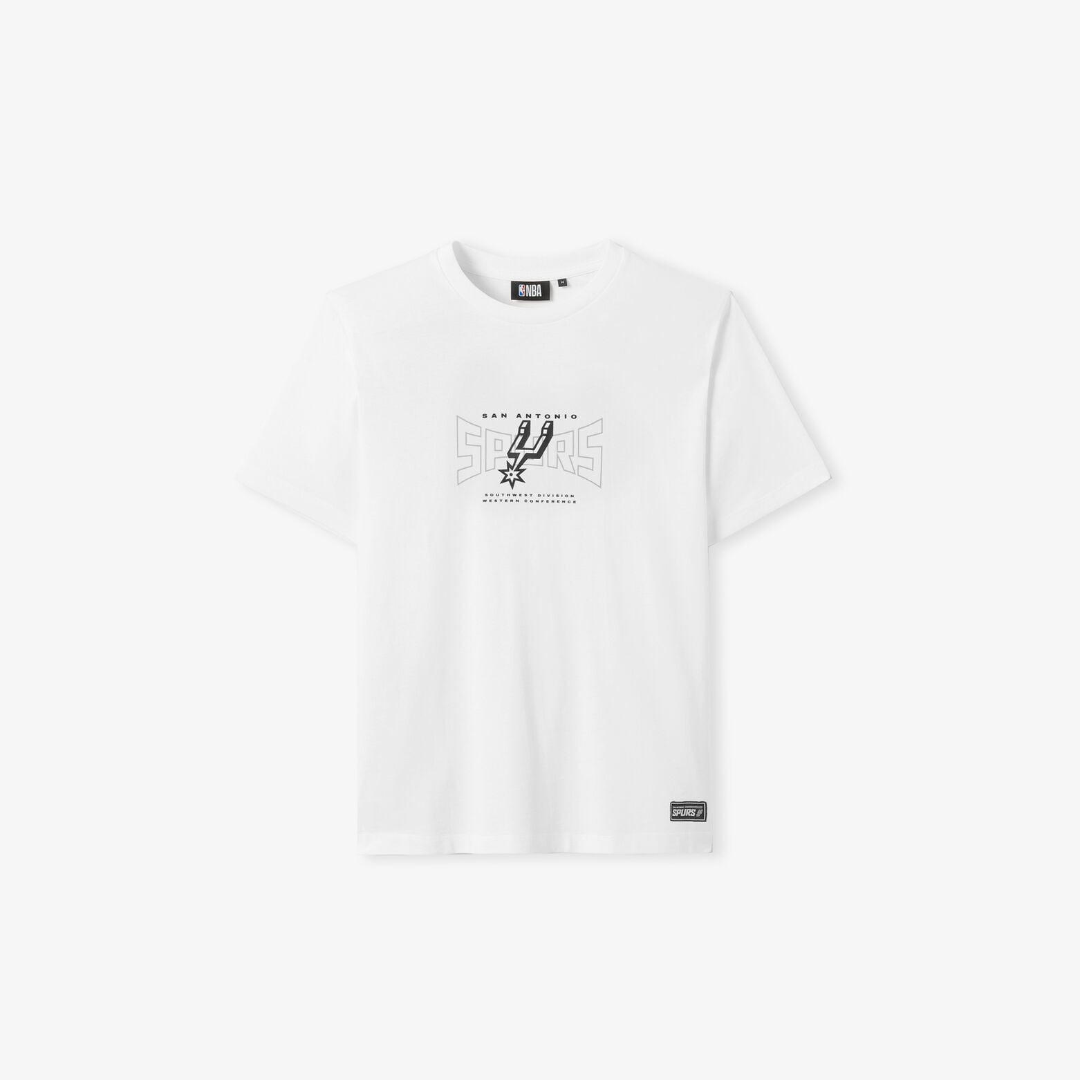 T-shirt met opdruk San Antonio Spurs NBA-licentie