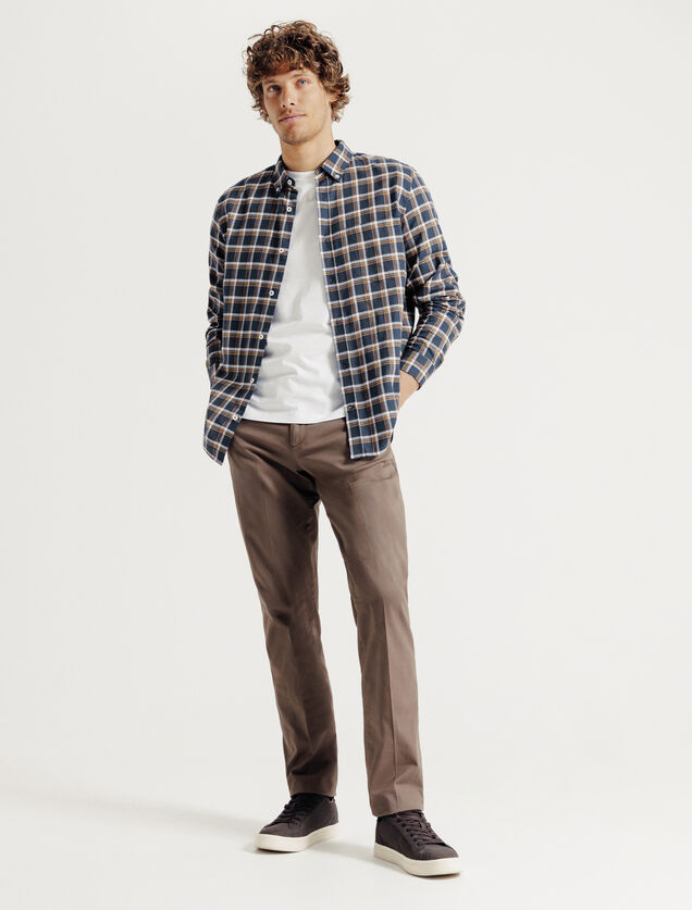 Chemise flanelle &agrave; carreaux