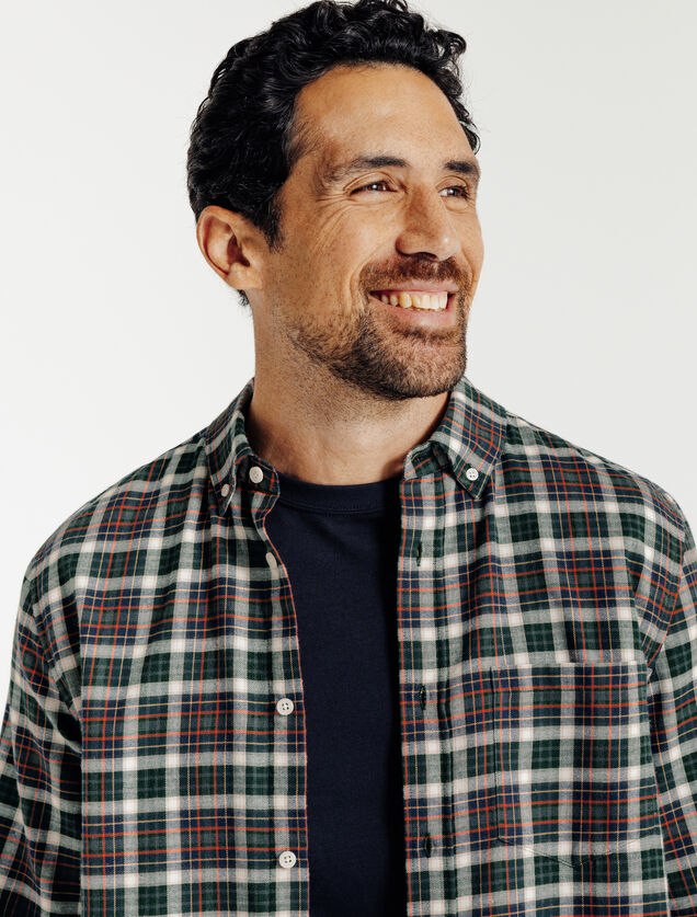 Geruit hemd in flanel