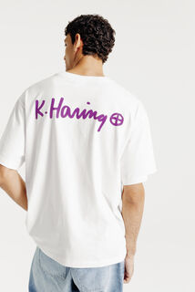 Tee shirt imprim&eacute; licence Keith Haring