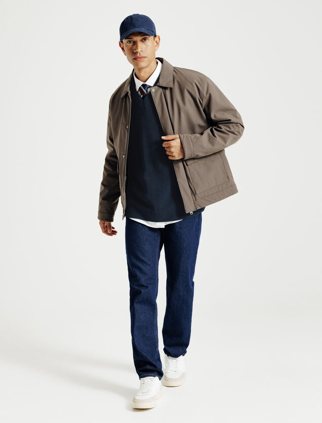 Trui met V-hals zonder mouwen