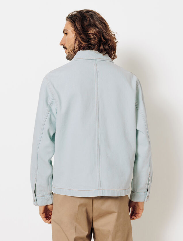 Veste en jean zippée