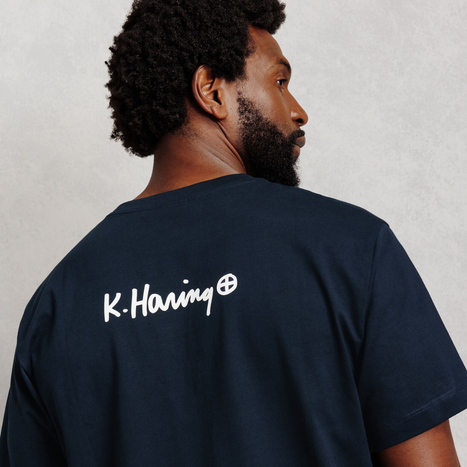 Geborduurd T-shirt relax licentie Keith Haring